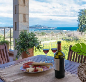 Stone villa Halepa panoramic view and private pool 28sq m